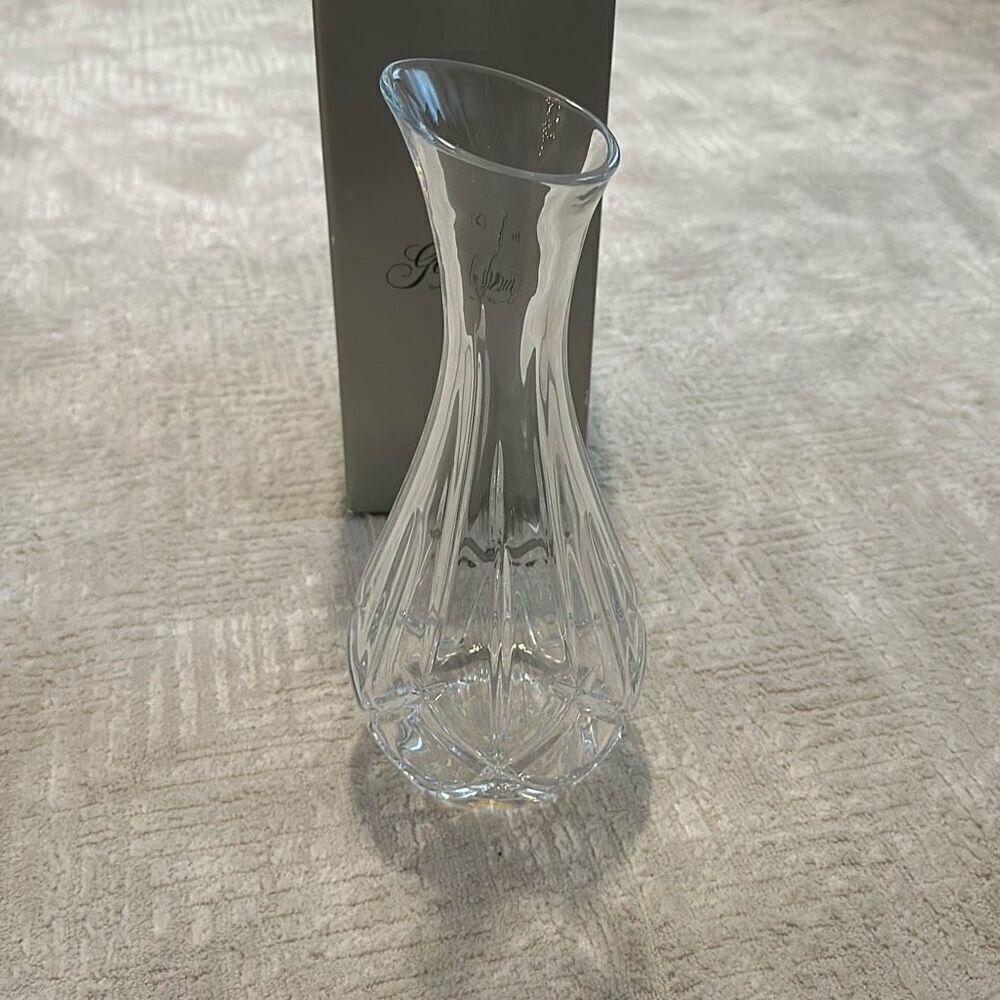 Gorham Crystal Vase Lady Anne NIB